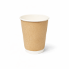 Ly giấy 2 lớp Kraft 240ml - 8oz Փ80 màu nâu