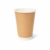 Ly giấy 2 lớp Kraft 500ml - 16oz Փ90