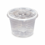 Tô Nhựa 105 (450ml) - Nhựa PP Trong Kèm Nắp