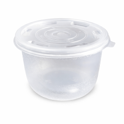 Tô Nhựa PP 1000ml Trong Kèm Nắp PP Trong