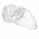 Tô nhựa PP 400ml hình trái tim kèm nắp